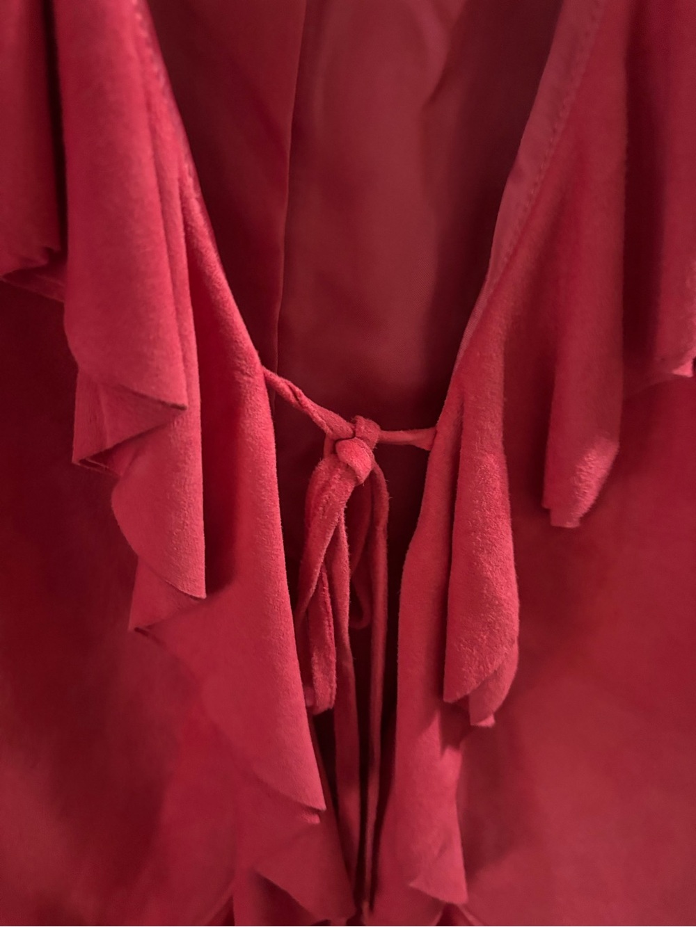 Lafayette 148 New York Raspberry Pink Ruffle-Front Jacket - Picture 4 of 10